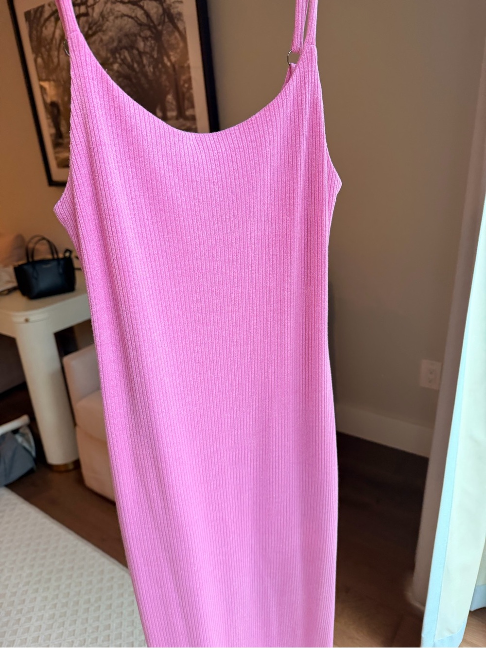 VICI Ribbed Dress in Pink